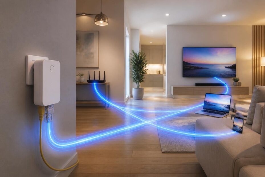 découvrez comment fonctionne la distribution du débit optique dans votre maison grâce à une prise cpl fibre, pour une connexion internet rapide et stable dans toutes les pièces.