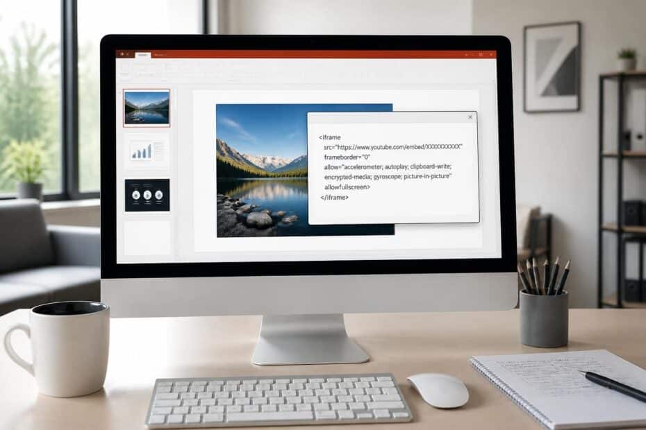 apprenez à intégrer facilement une vidéo youtube dans votre présentation powerpoint en utilisant un code d'intégration web, pour rendre vos diapositives plus dynamiques et attrayantes.