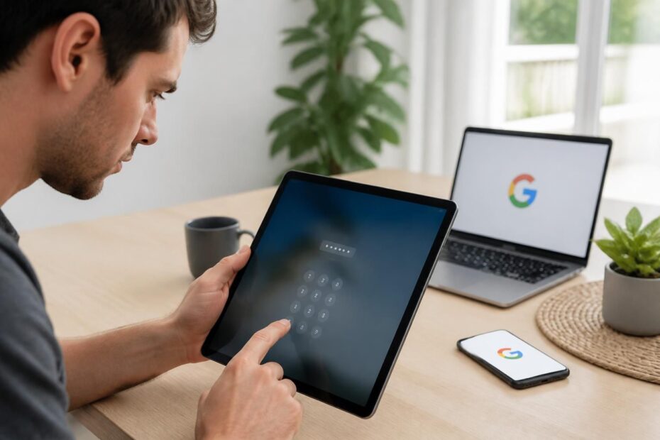 guide pratique pour restaurer votre compte google associé à une tablette samsung lorsque vous avez oublié le mot de passe, avec des étapes simples et efficaces.