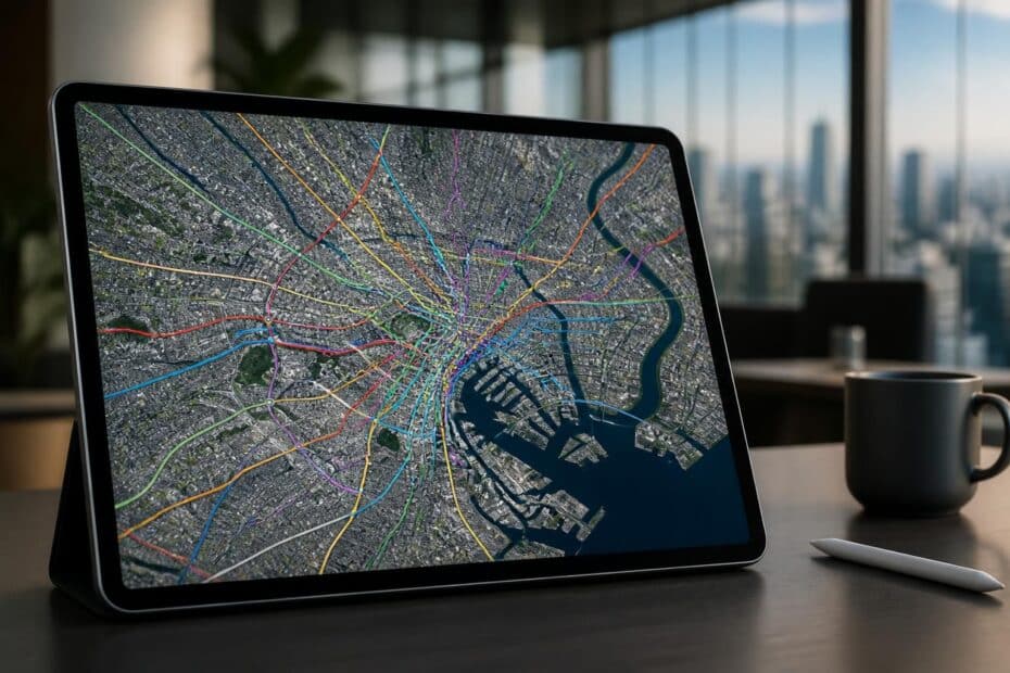 découvrez la planification détaillée du réseau de métro tokyoïte grâce à google map, pour naviguer facilement à travers tokyo, japon.