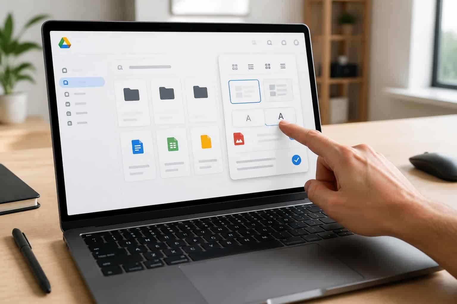 apprenez à modifier les options d'affichage dans google drive pour augmenter la taille de la police et améliorer la lisibilité de vos documents.