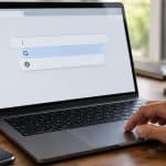 choisissez une action dans l’omnibox : lancez une recherche avec google ou saisissez directement l’adresse du site à consulter.